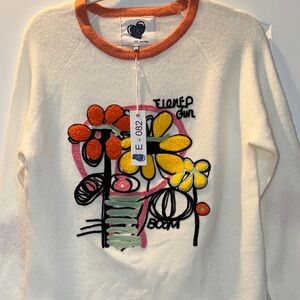 Colorful Floral Graphic Sweater